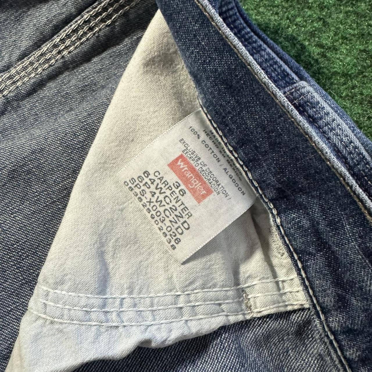 Wrangler Carpenter Baggy Skater Y2K Style Denim Jean... - Depop