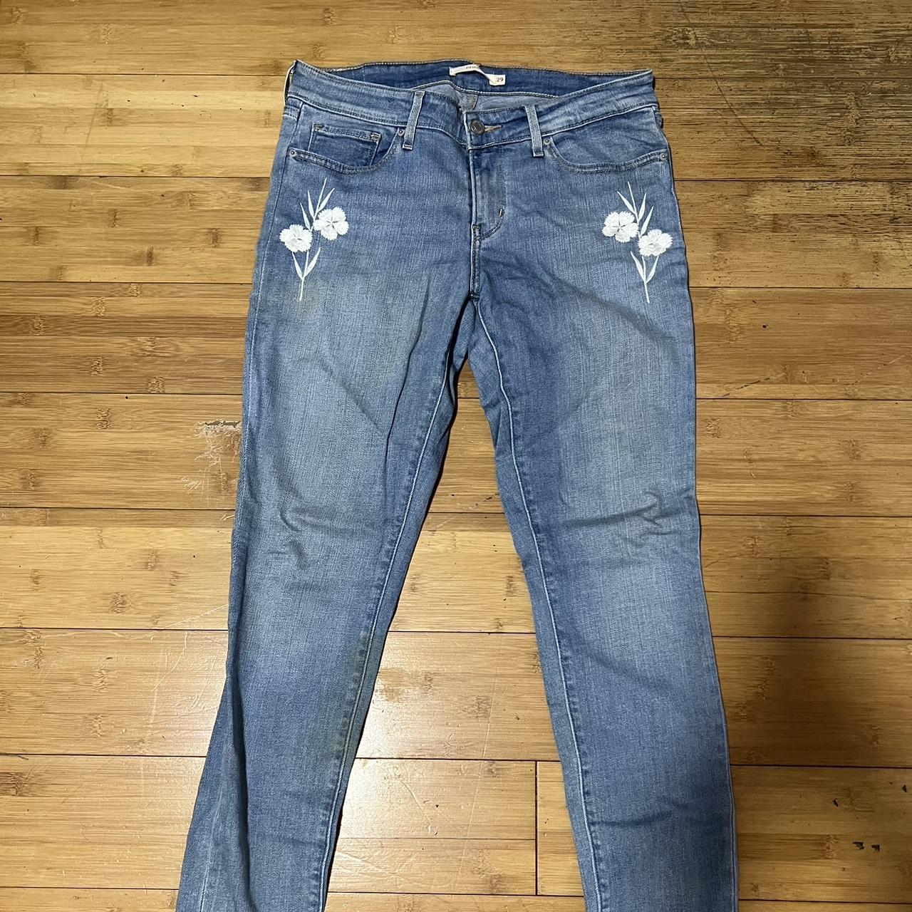 Levi's 711 hotsell skinny white