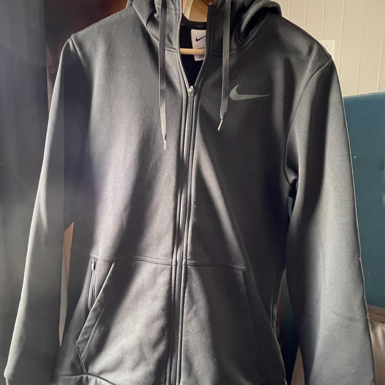 Nike Dri-fit zip up jumper, worn only once, too... - Depop