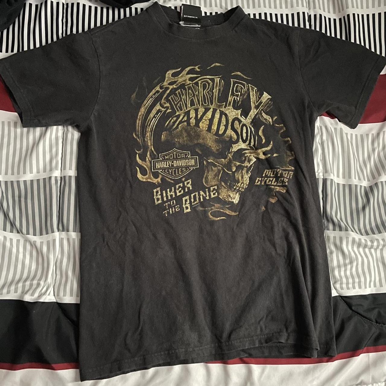 Harley Davidson Men's Black T-shirt | Depop