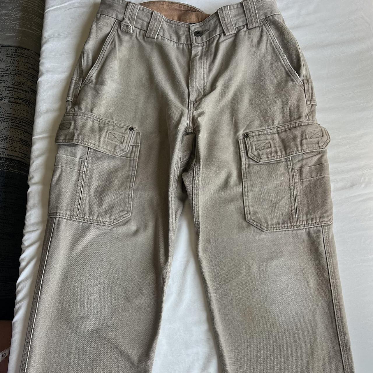 Duluth Trading Company Men's Khaki and Cream Trousers