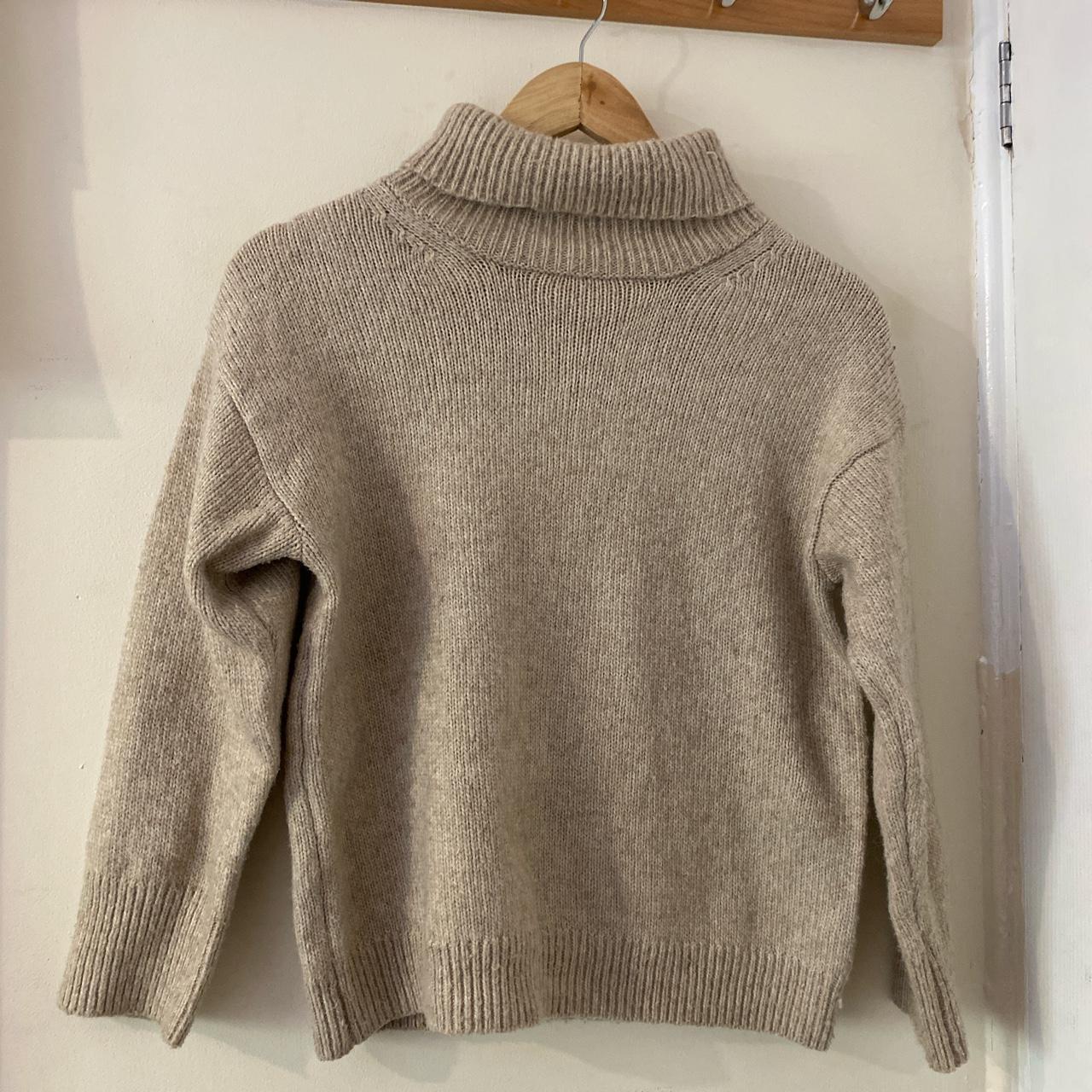 Zara turtleneck knit jumper knitted jumper and in... - Depop