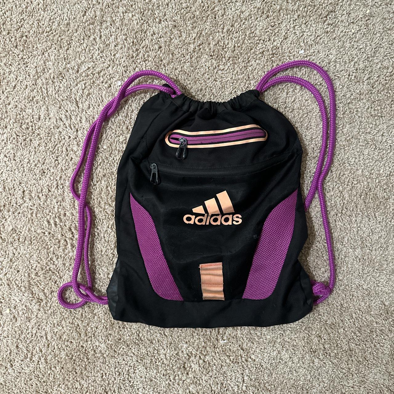 Adidas drawstring bag purple online