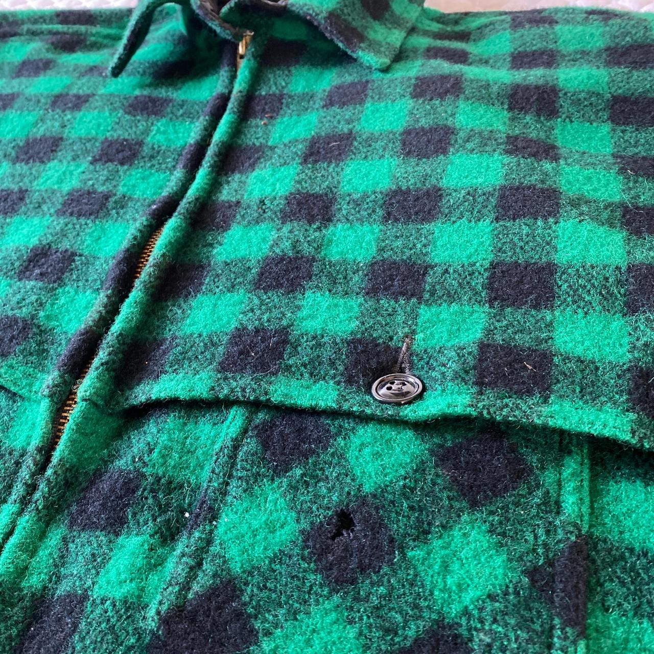 70s Johnson Woolen Mills buffalo plaid flannel | Depop