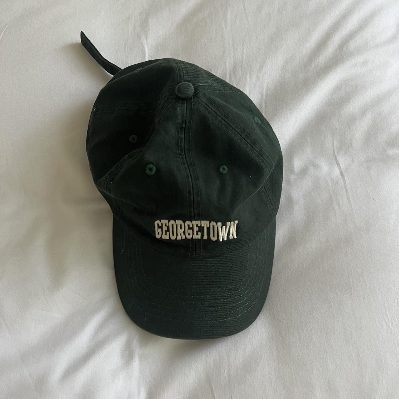 Brandy Melville Women's Green and White Hat | Depop