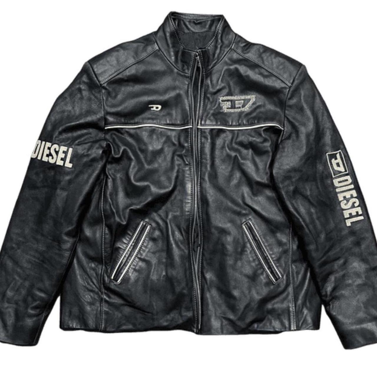 00s diesel ディーゼル archive レザー切替ライダース y2k 00s Y2K archive Flash ライダースジャケット 00'S DIESEL COTTON