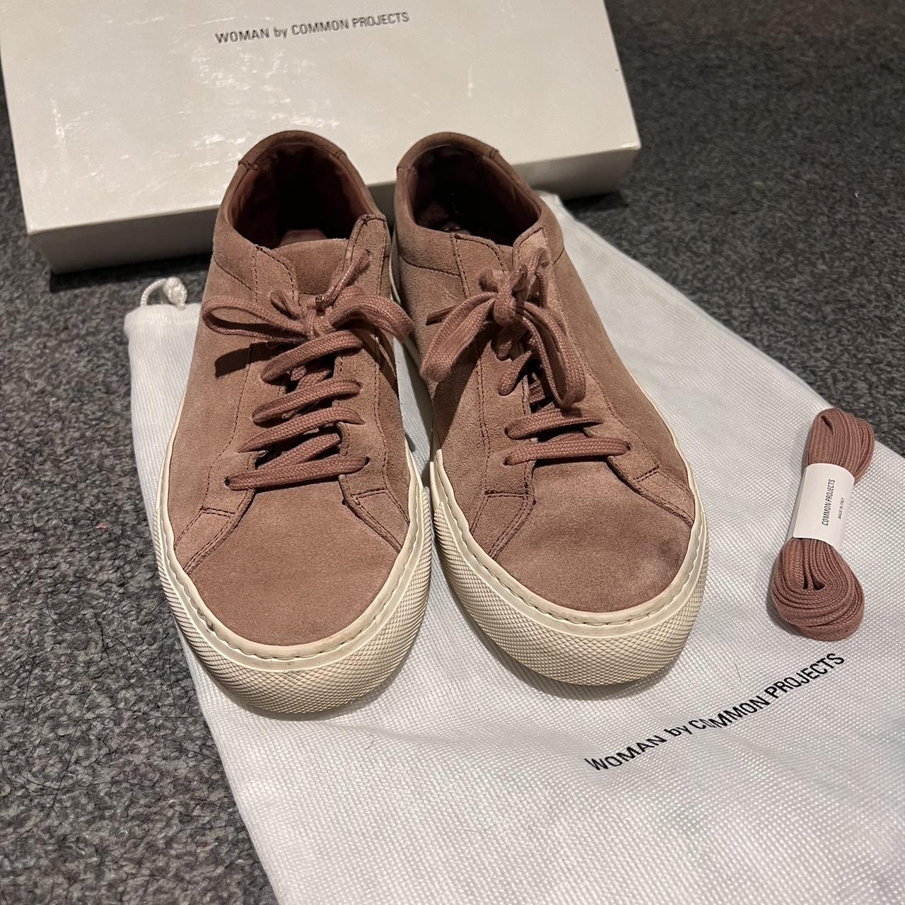 Women’s common projects Blush suede achillies low w... - Depop