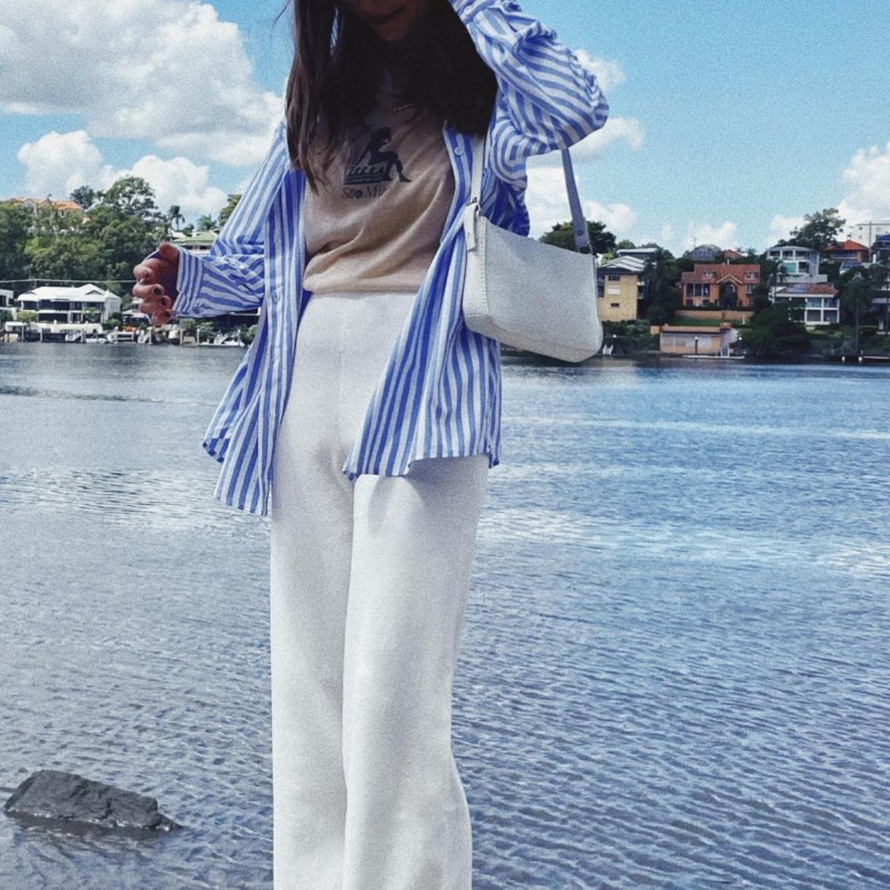 Verge Girl Women's White Trousers Depop