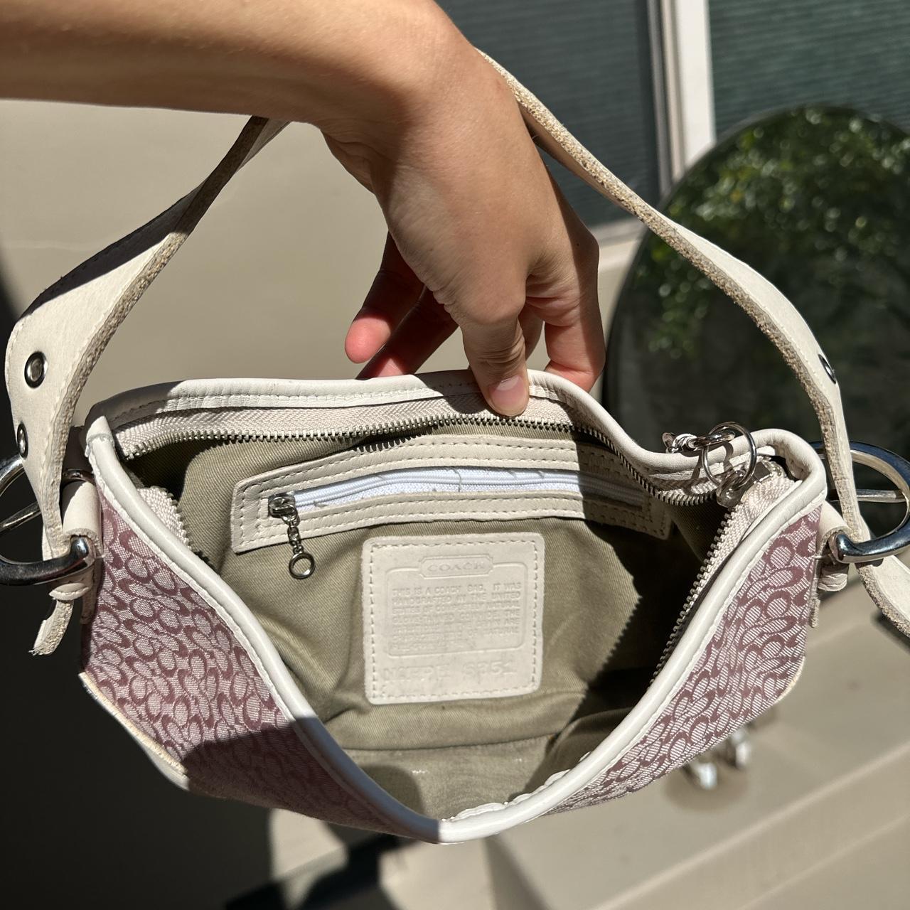 COACH Zoe Light Pink Soft Shoulder Bag Pink - Depop