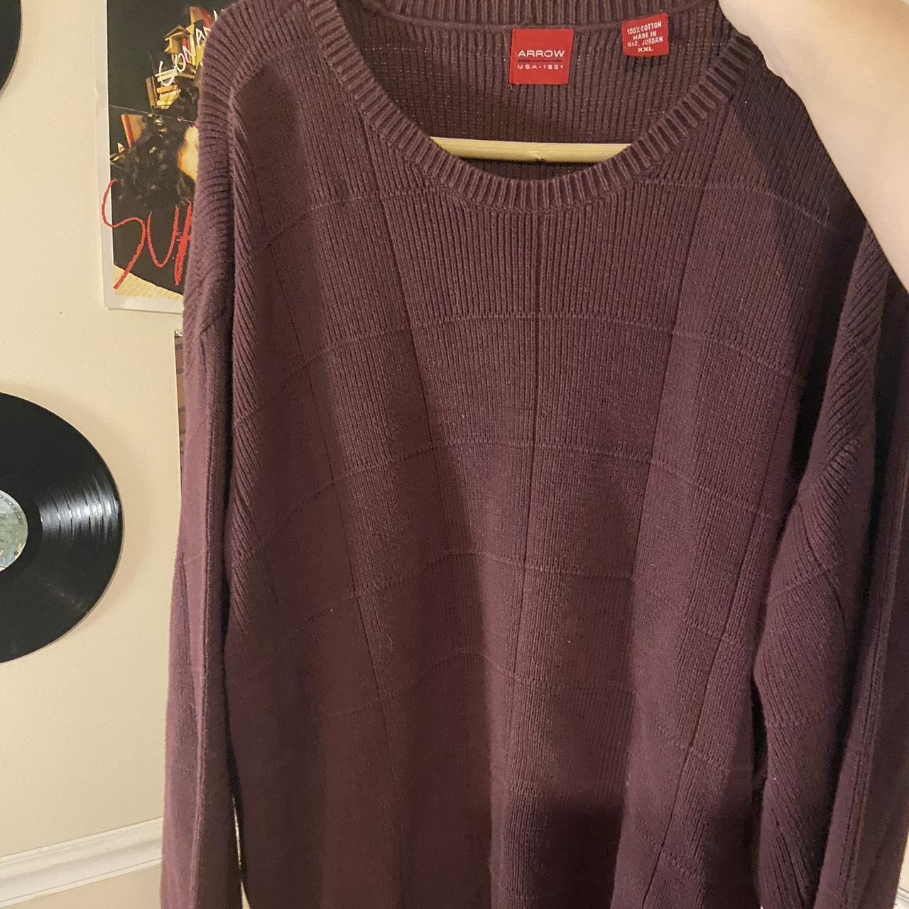 Sweater burgundy vintage cute!! Size XXL!! ️ ️OPEN... - Depop