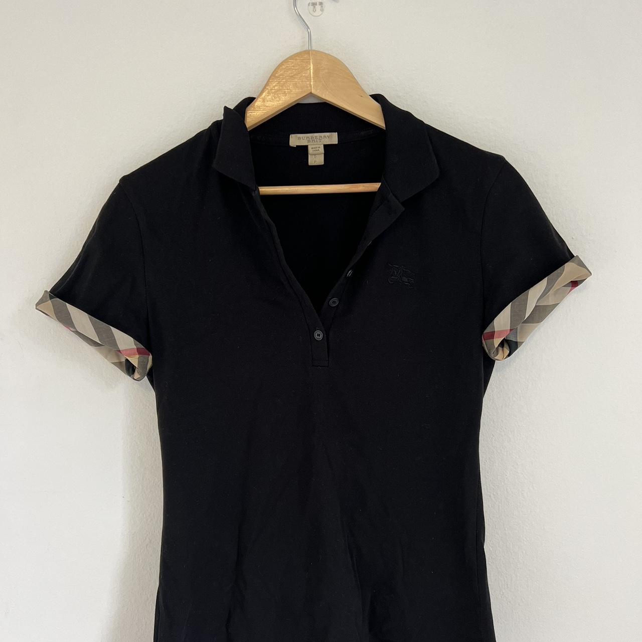 Burberry Polo Shirt Women's black Size Depop