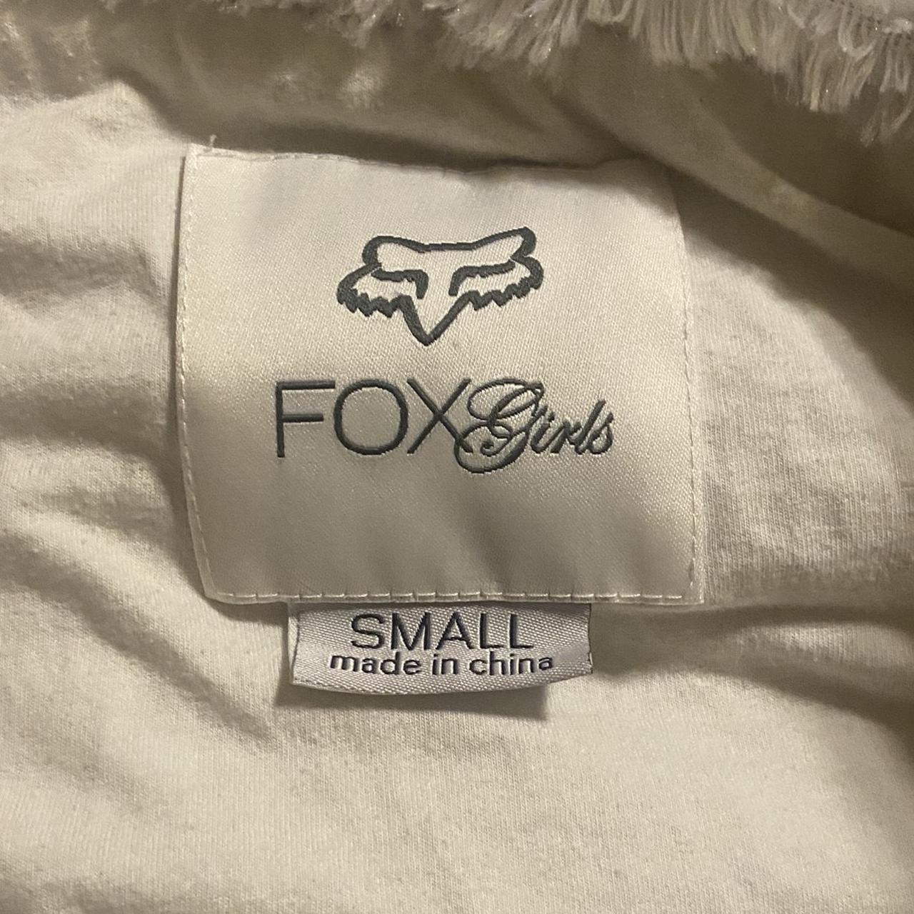 Fox Racing Women's White and Green Jacket | Depop