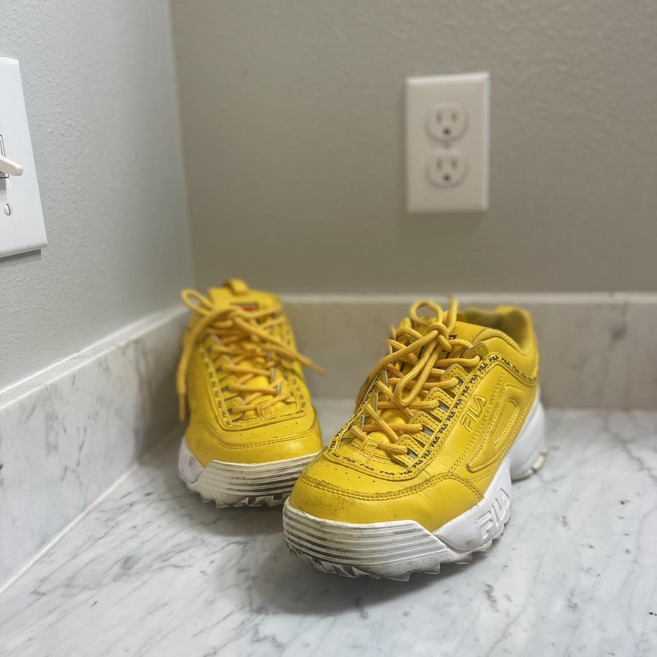 fila yellow trainers