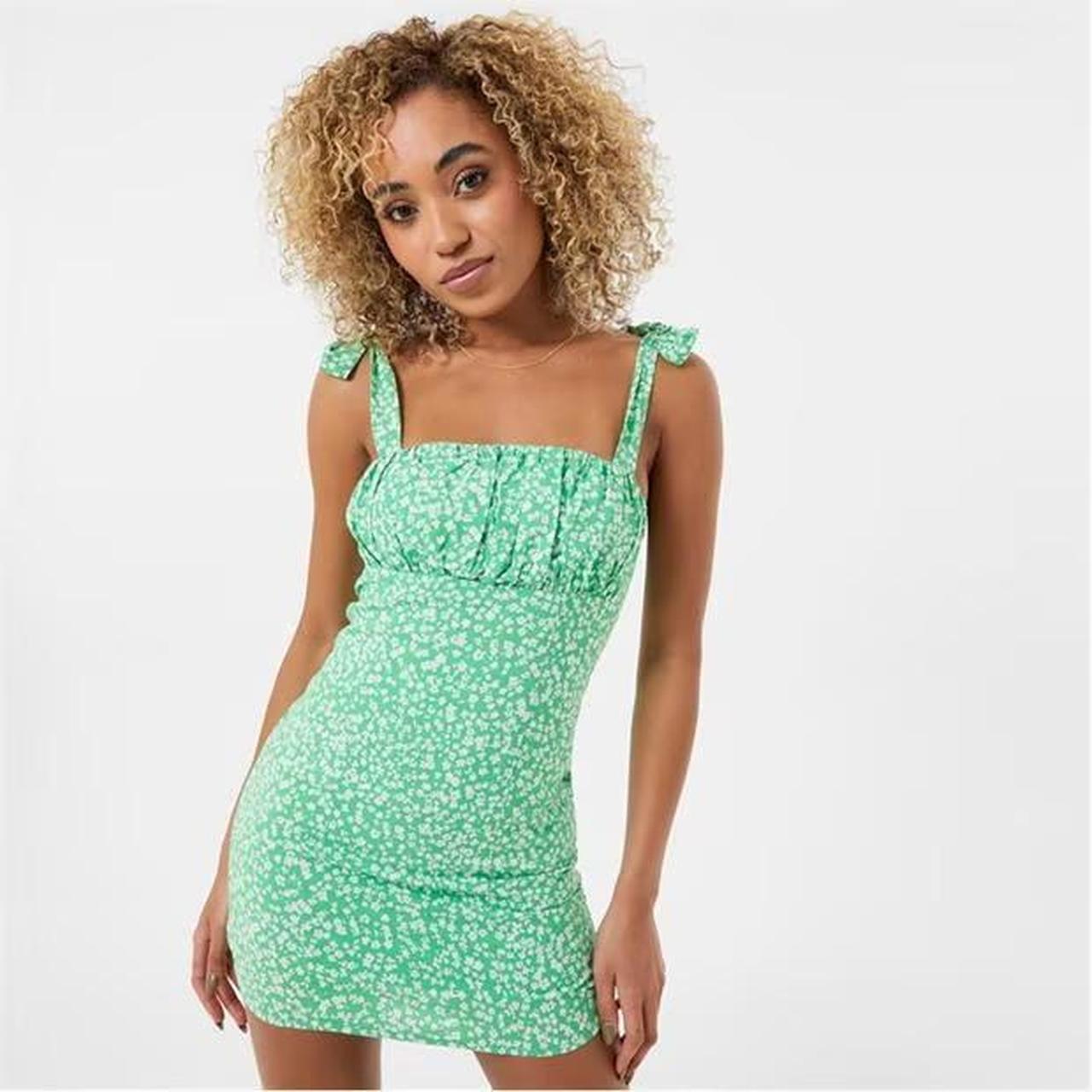 Jack Wills Green Mini Dress Depop summerdress