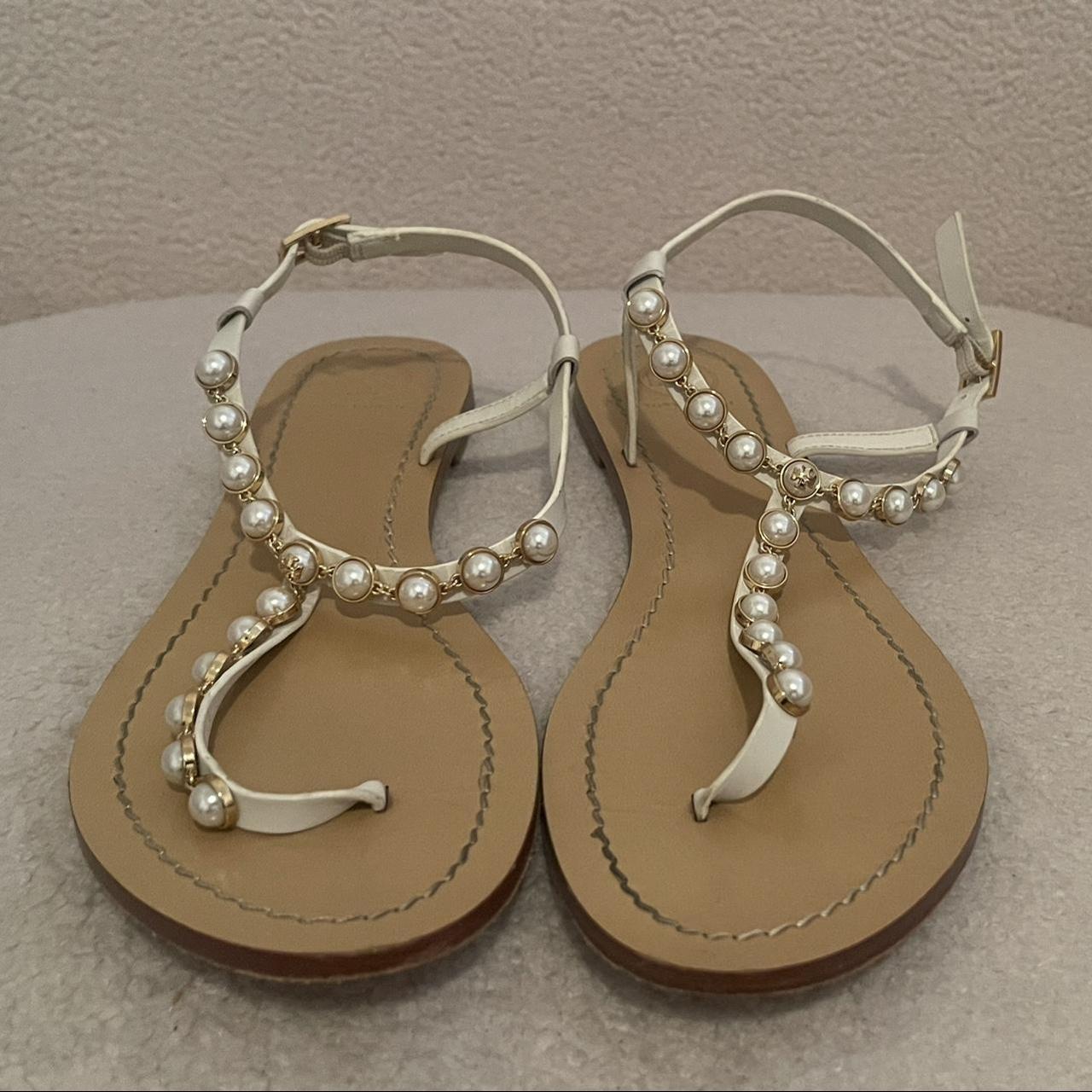 Tory burch pearl on sale sandals