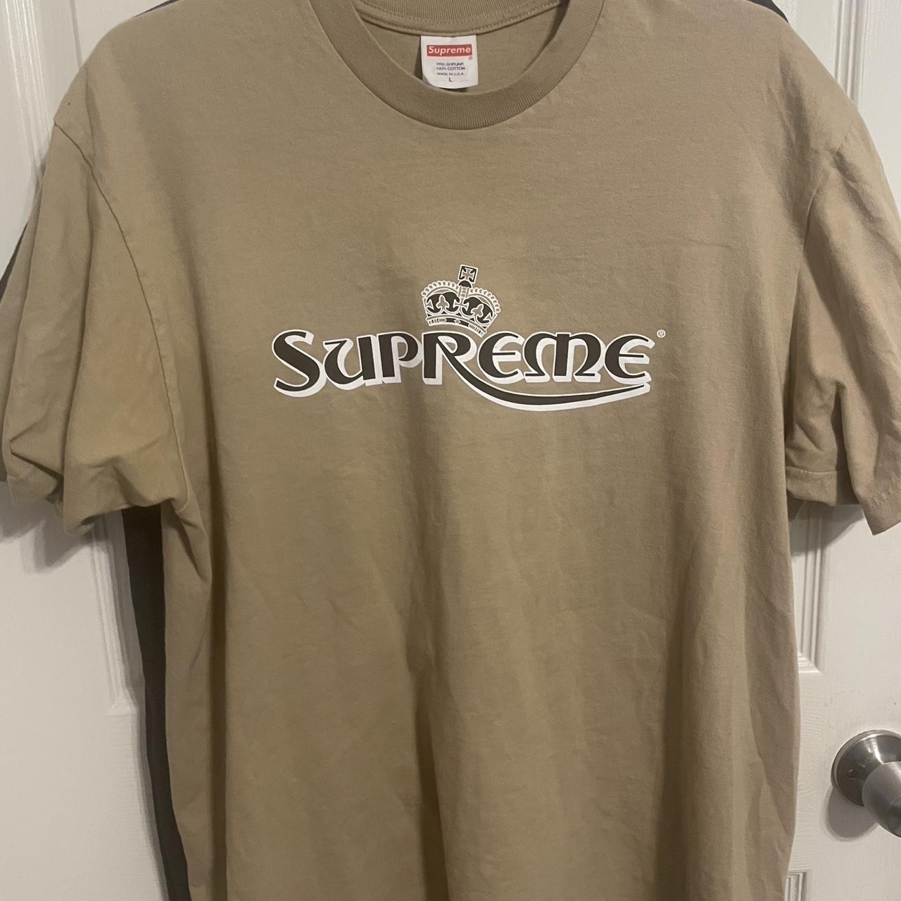 Supreme tan T-shirt | Depop