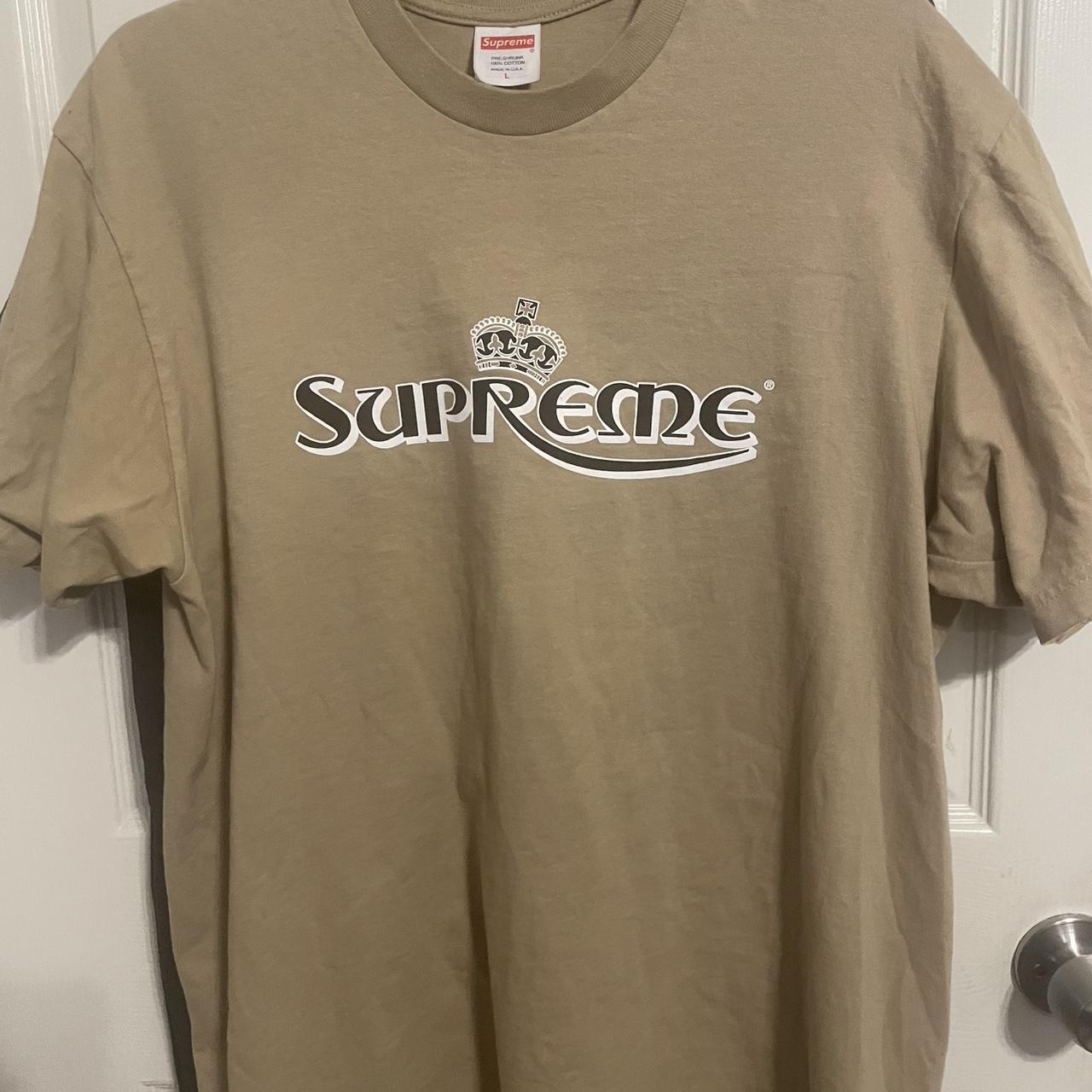 Supreme tan T-shirt | Depop