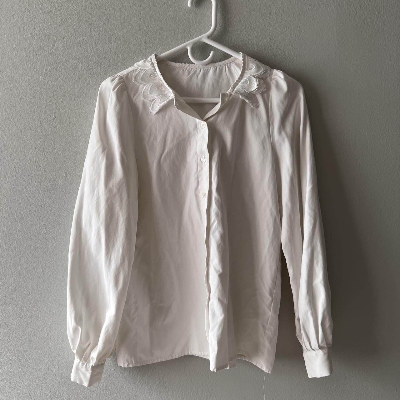 Ledin detailed collared shirt One size Website no... - Depop