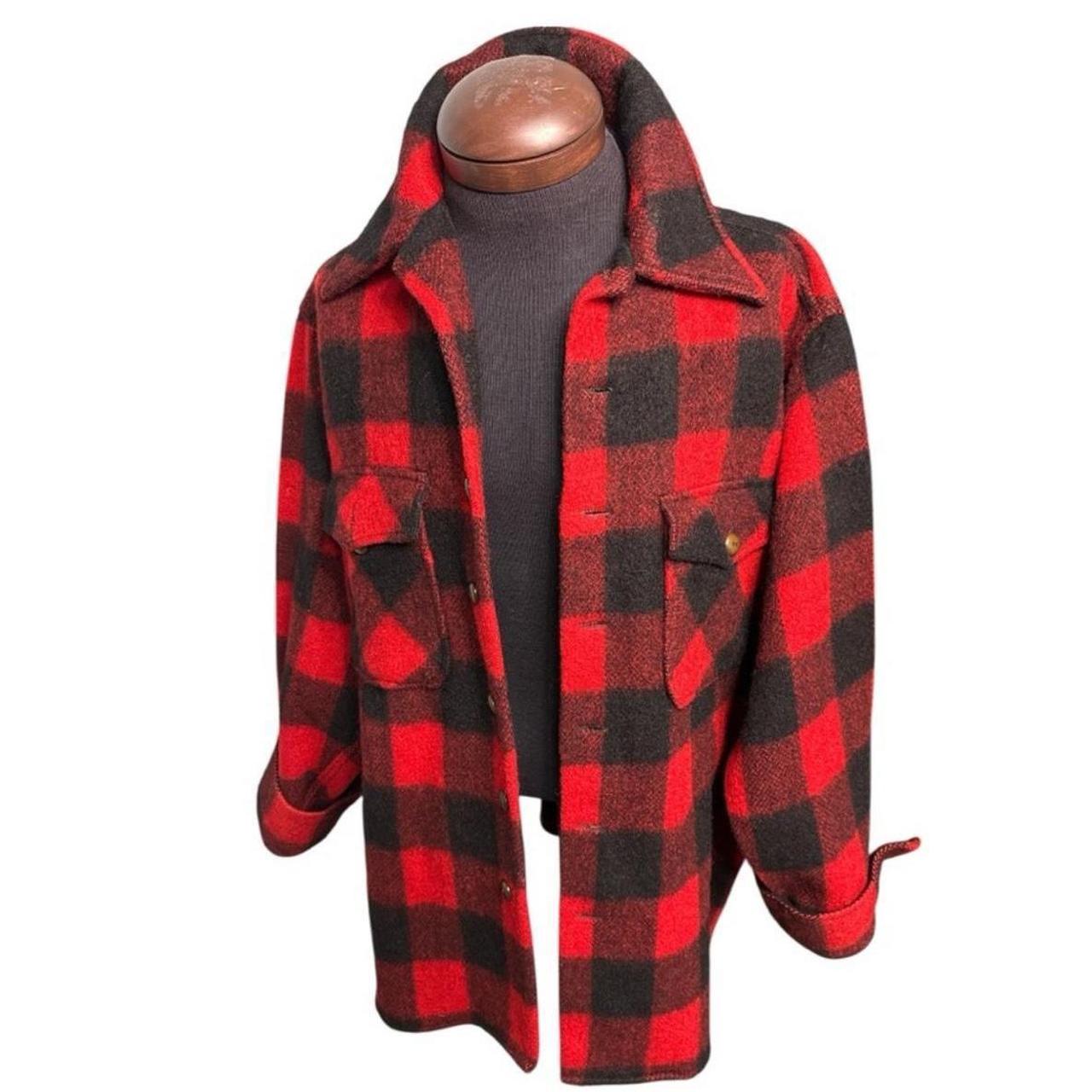 Source Unknown Men's Shacket Jacket - Red/Multi –… - image 1