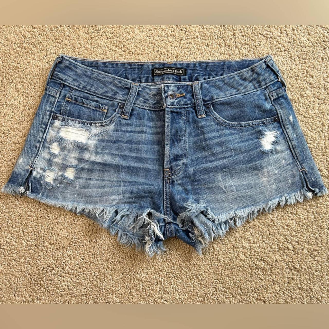 Abercrombie & fitch denim hot sale shorts