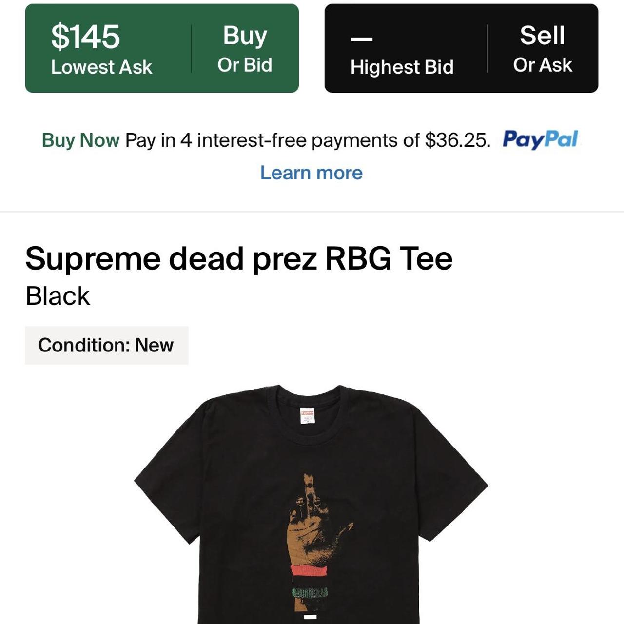 SUPREME Dead Prez T Shirt from 2019... - Depop