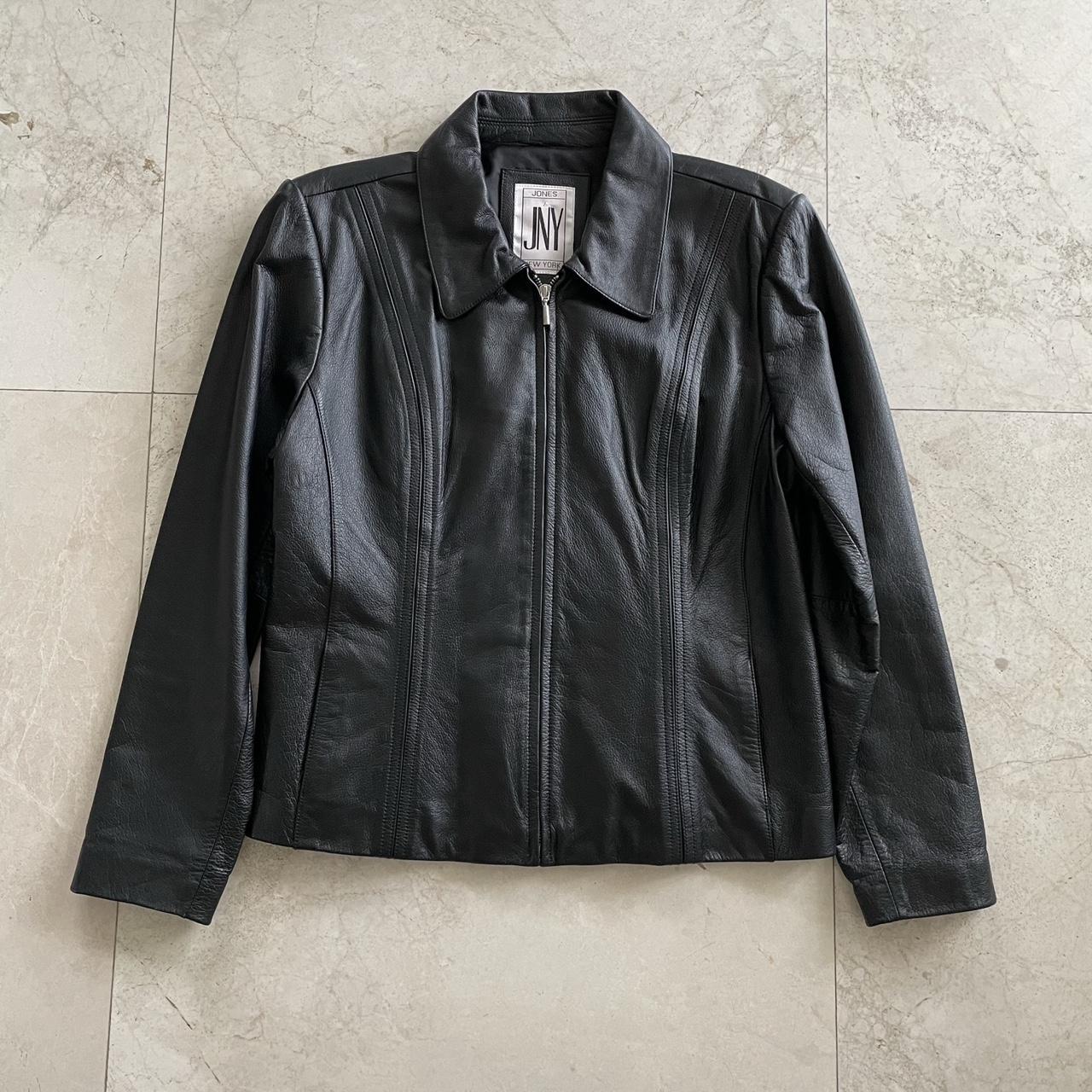 Jones new york men's leather jacket best sale