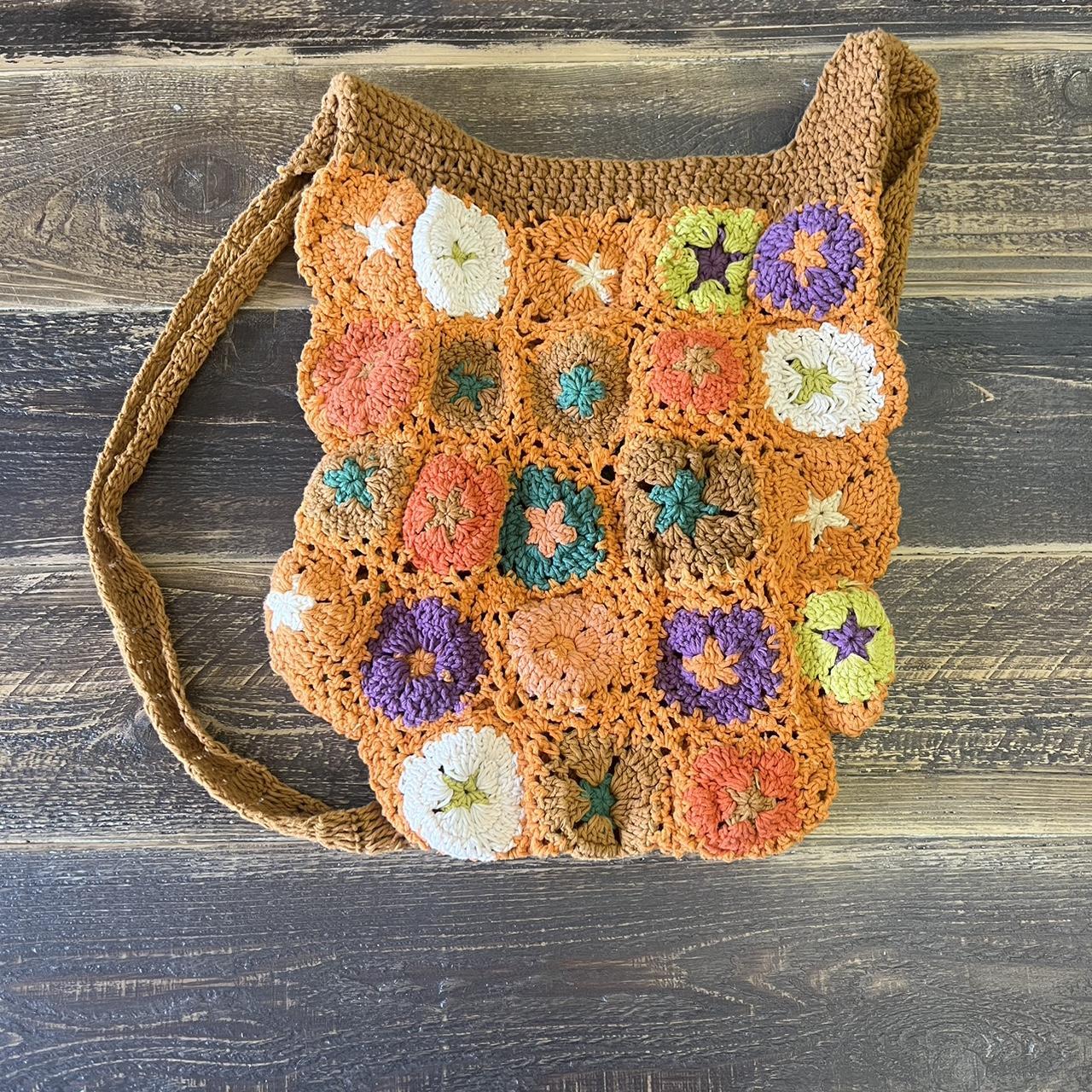 Handmade Crochet Spring Vibes Mosaic Flower Shoulder Bag | Etsy | Handmade  crochet, Crochet, Flower bag