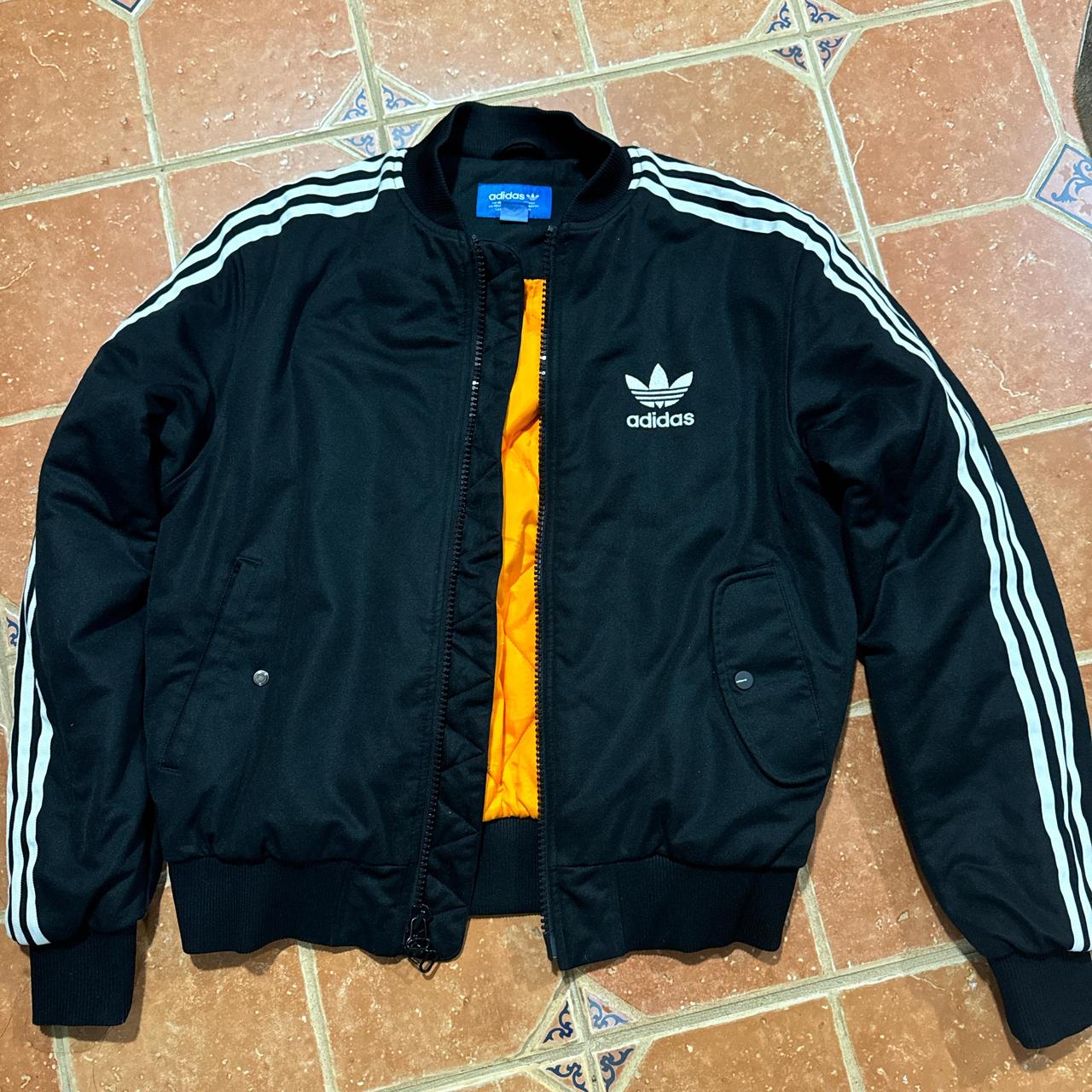 Adidas Originals MA-1 black and orange heavy bomber...