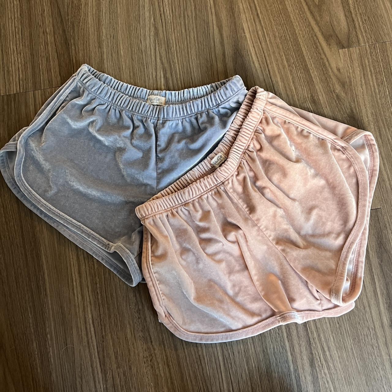 Brandy Melville velvet shorts both pairs one size