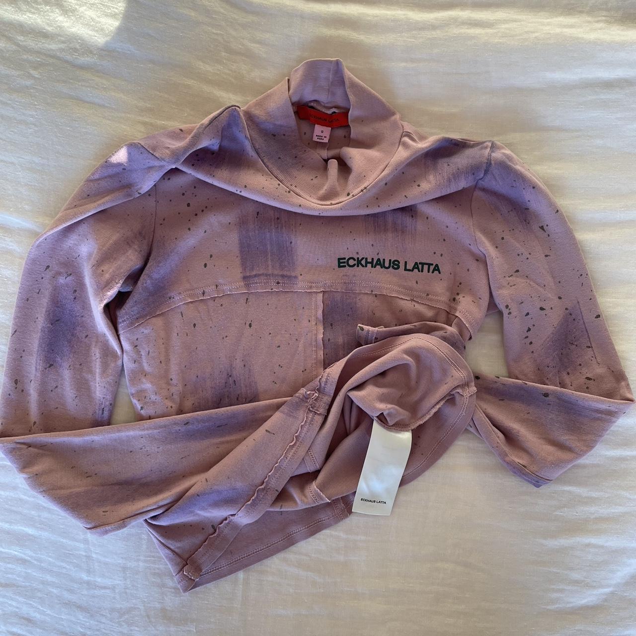 Eckhaus Latta Women's Purple and Pink T-shirt (3)