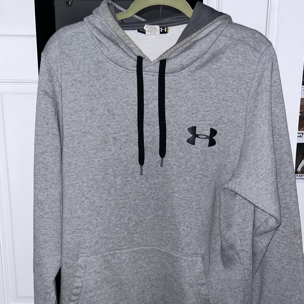 Large Under Armour Grey Hoodie Never Worn Willing... - Depop