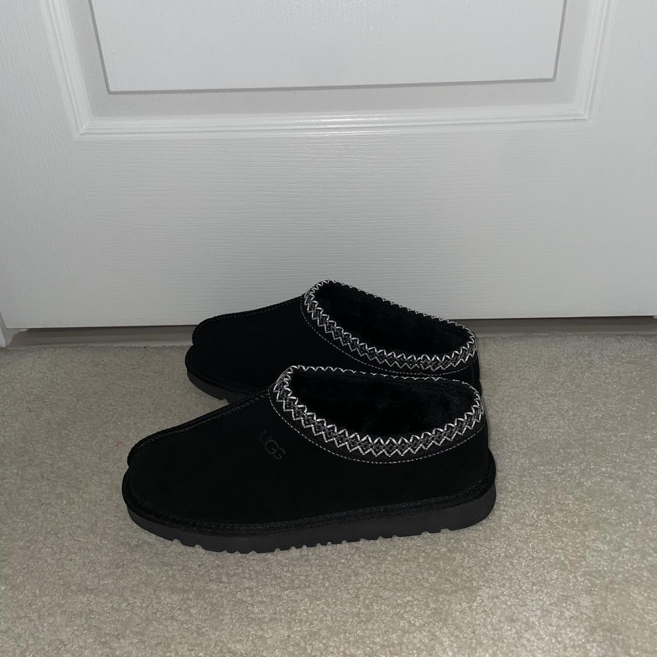 Black ugg tasman slippers, new and have only been... - Depop