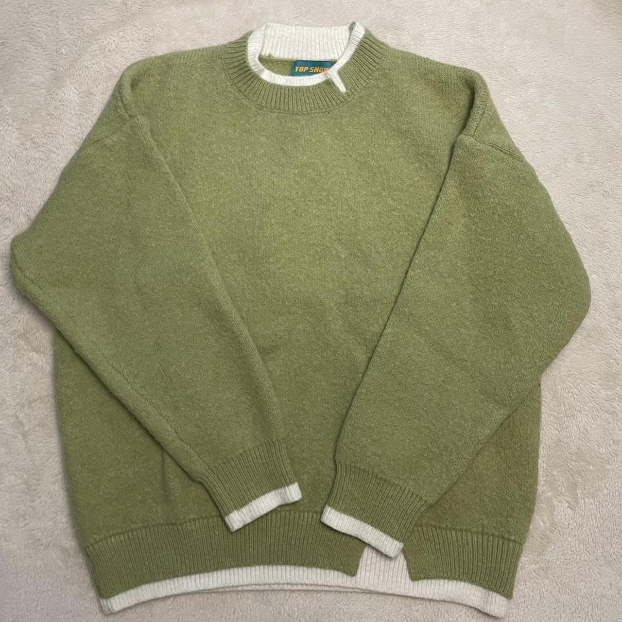 oversized comfy green sweater! - Depop