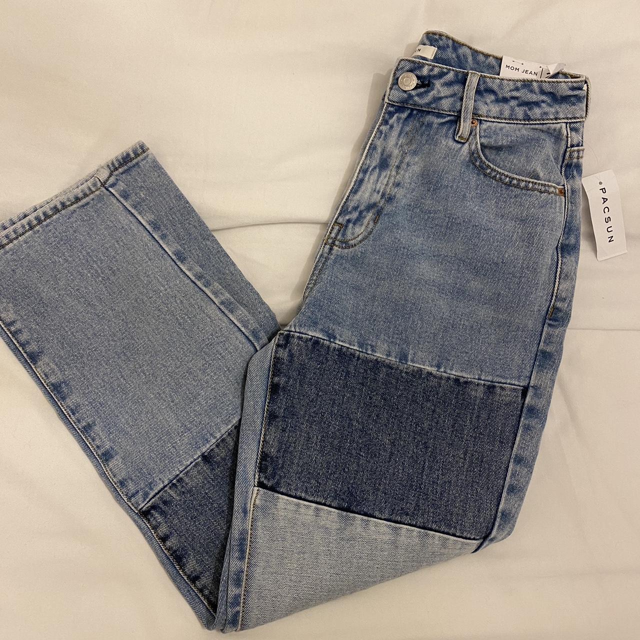 PacSun Patch On Blue Mom Jeans