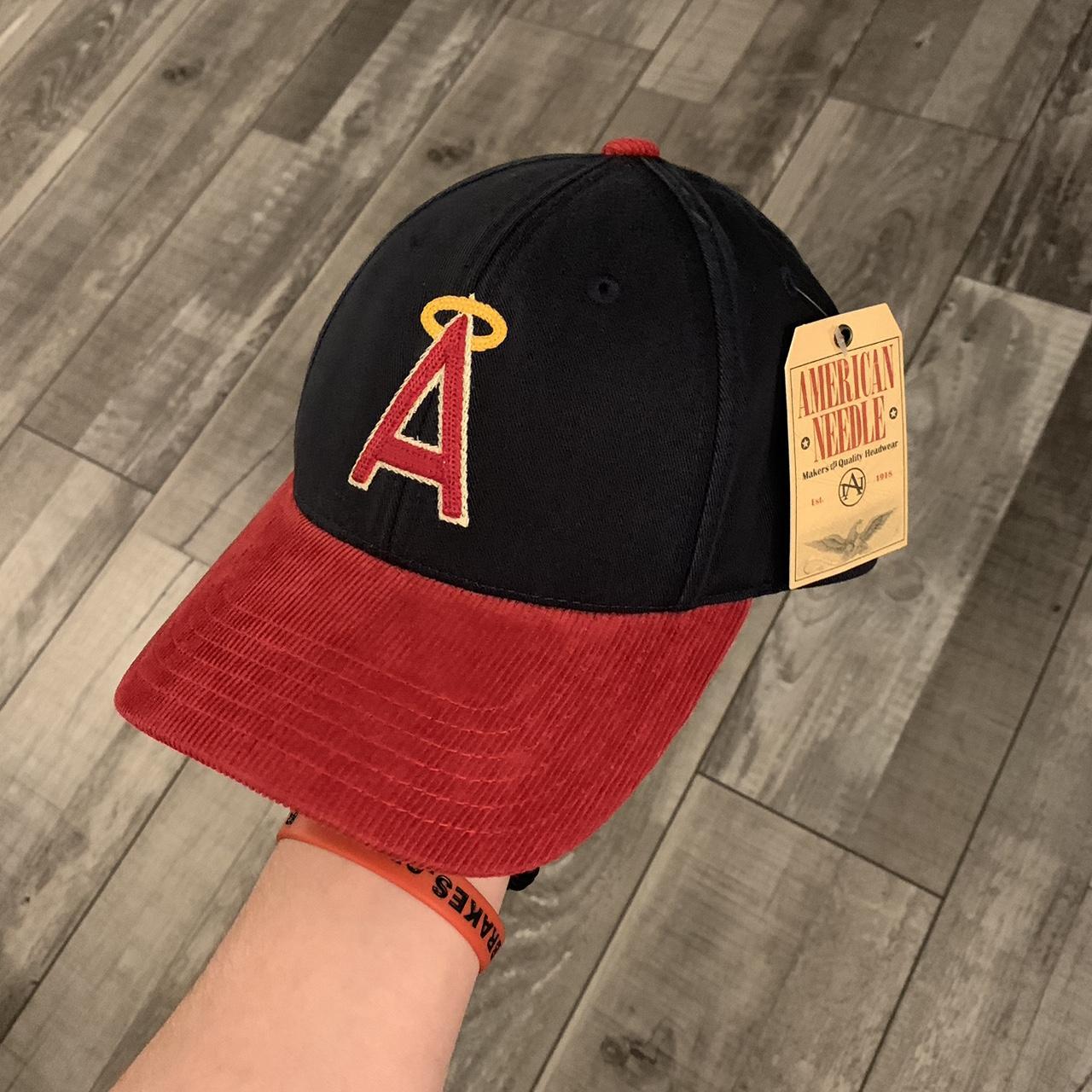 Vintage California Angel American Needle MLB Cooperstown Collection  Snapback Hat