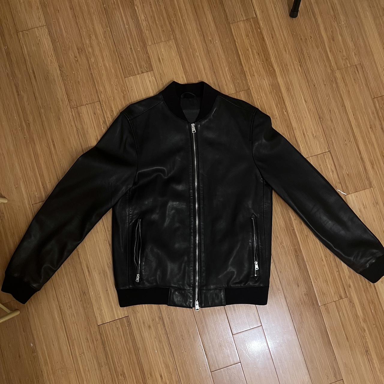 ♣️ AllSaints NIKO Leather Bomber - Men's RARE ♦️... - Depop