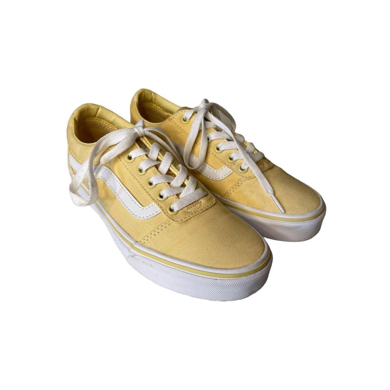 Yellow hot sale canvas vans