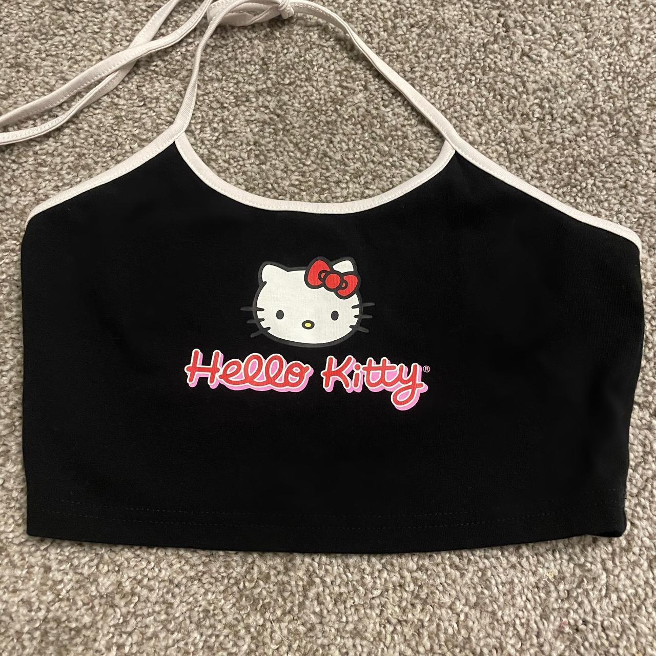 Hello Kitty Women's Black Vest | Depop