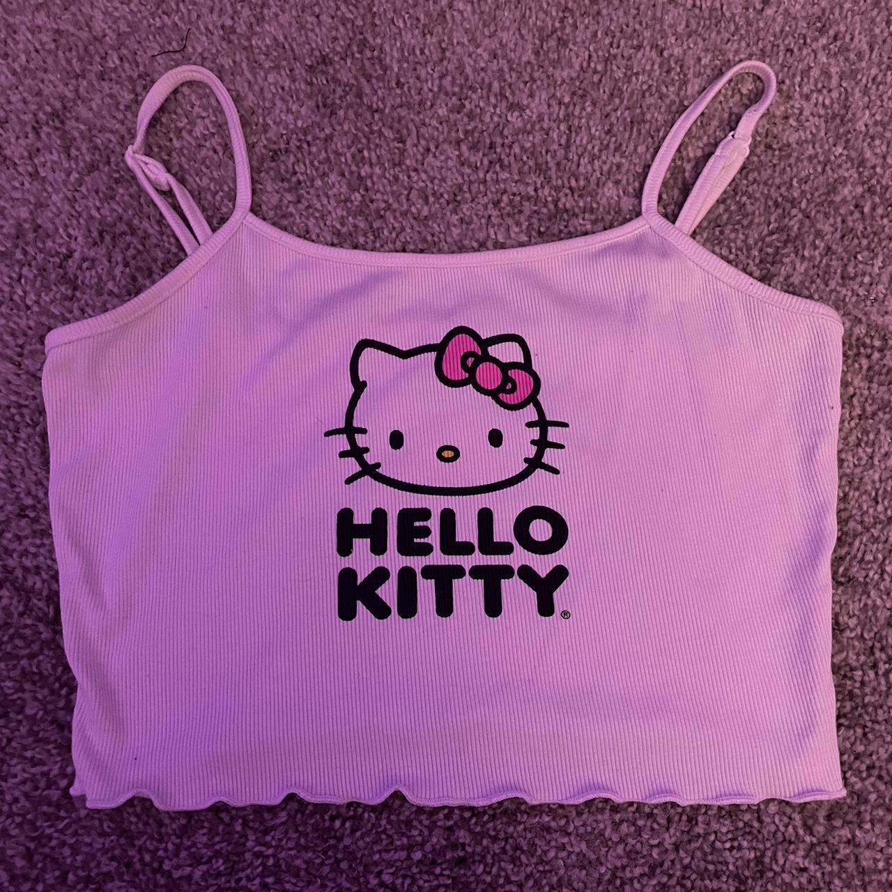 Hello Kitty Women's White Vest | Depop