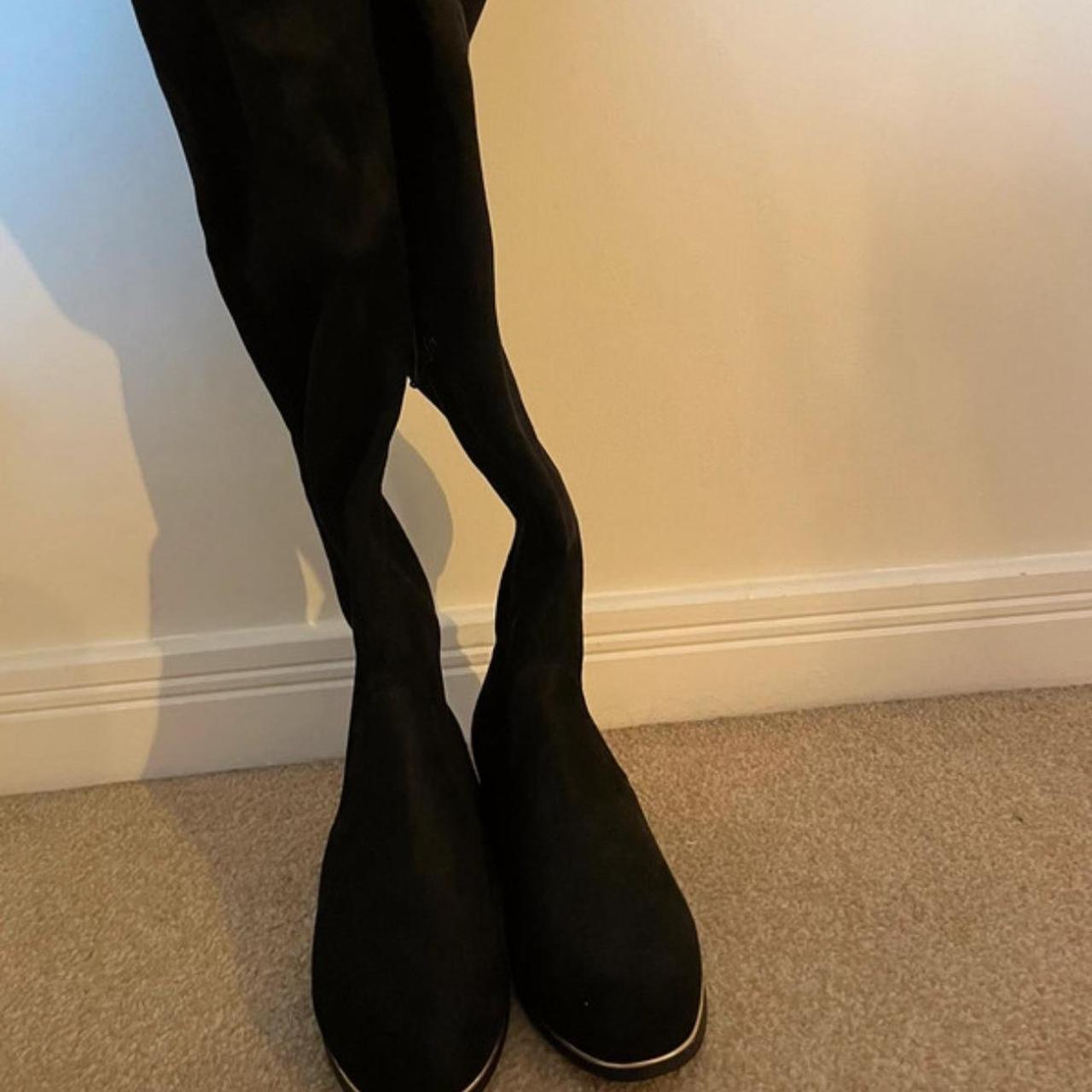 Black Primark Knee High Boots Brand new Depop