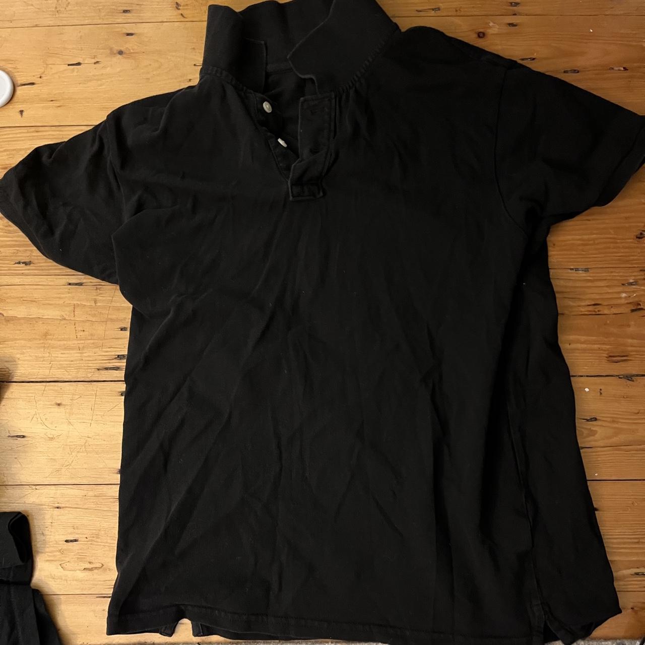 Old Navy Men's Black Poloshirts Depop