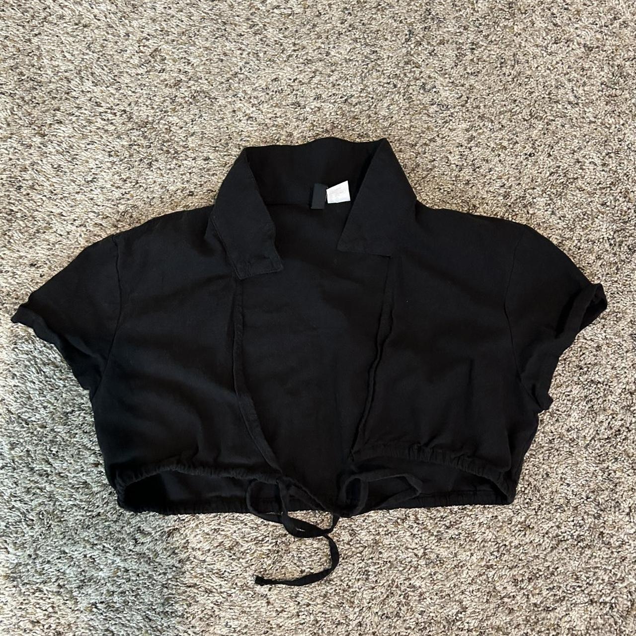 H&M black top! Super cute worn a few times in good... Depop