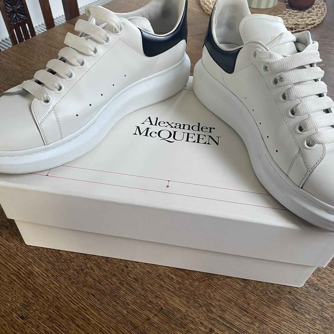 Alexander McQueen oversized sneaker - White - UK 9 - Depop