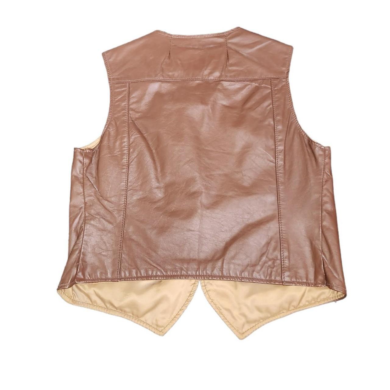 Schott Women's Gold and Brown Jacket (2)