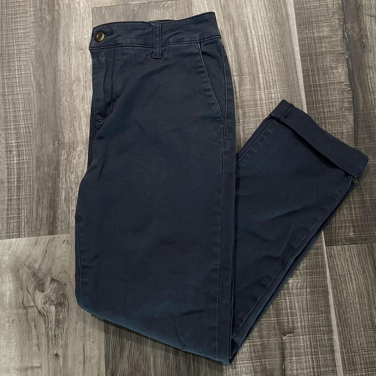 RSQ Men's Navy Trousers | Depop