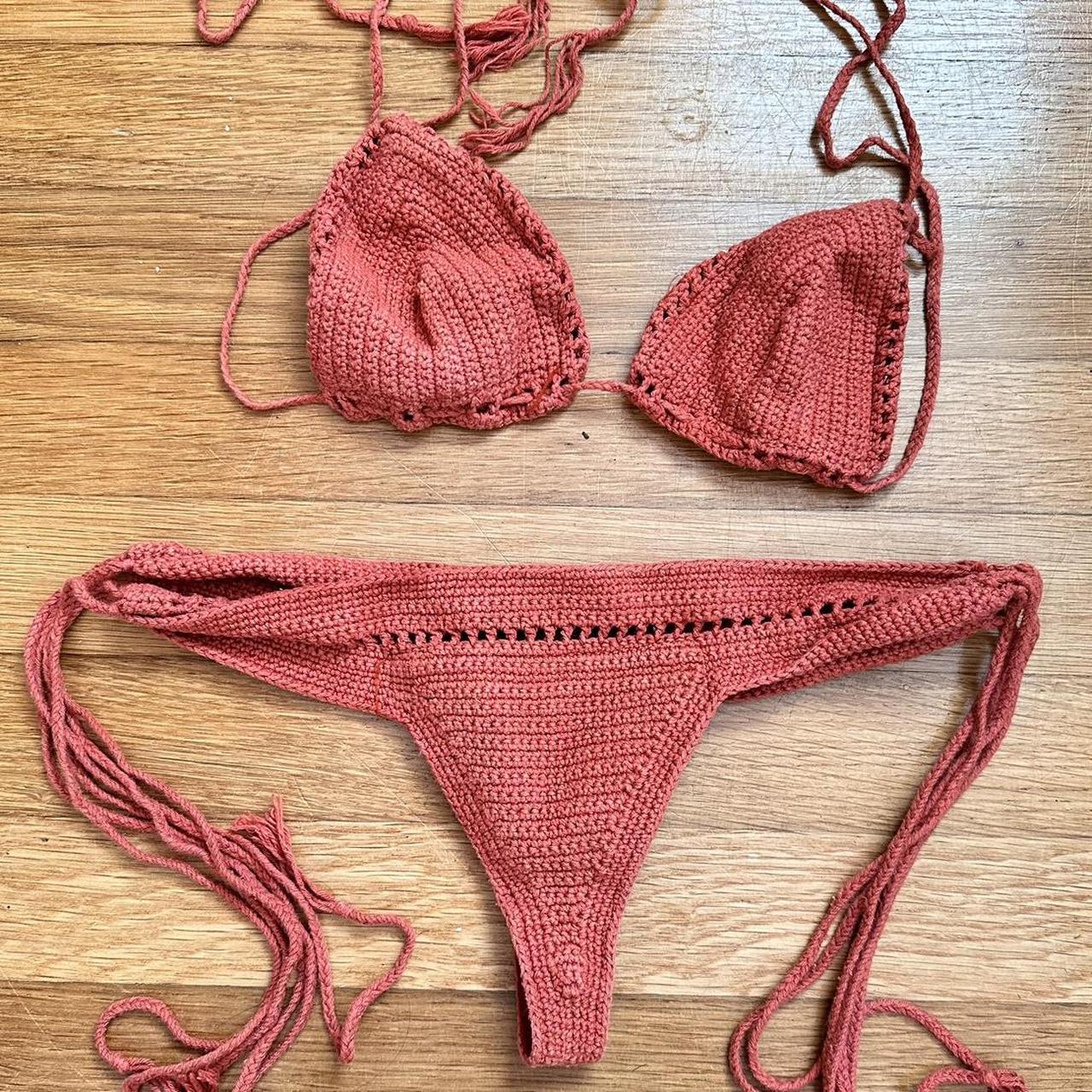 Women's Burgundy Swimsuit-one-piece | Depop