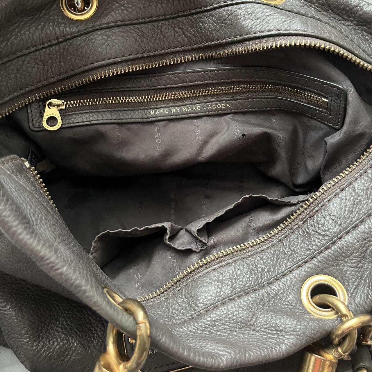 Marc Jacobs Vintage Black Leather Doctor bag double handle