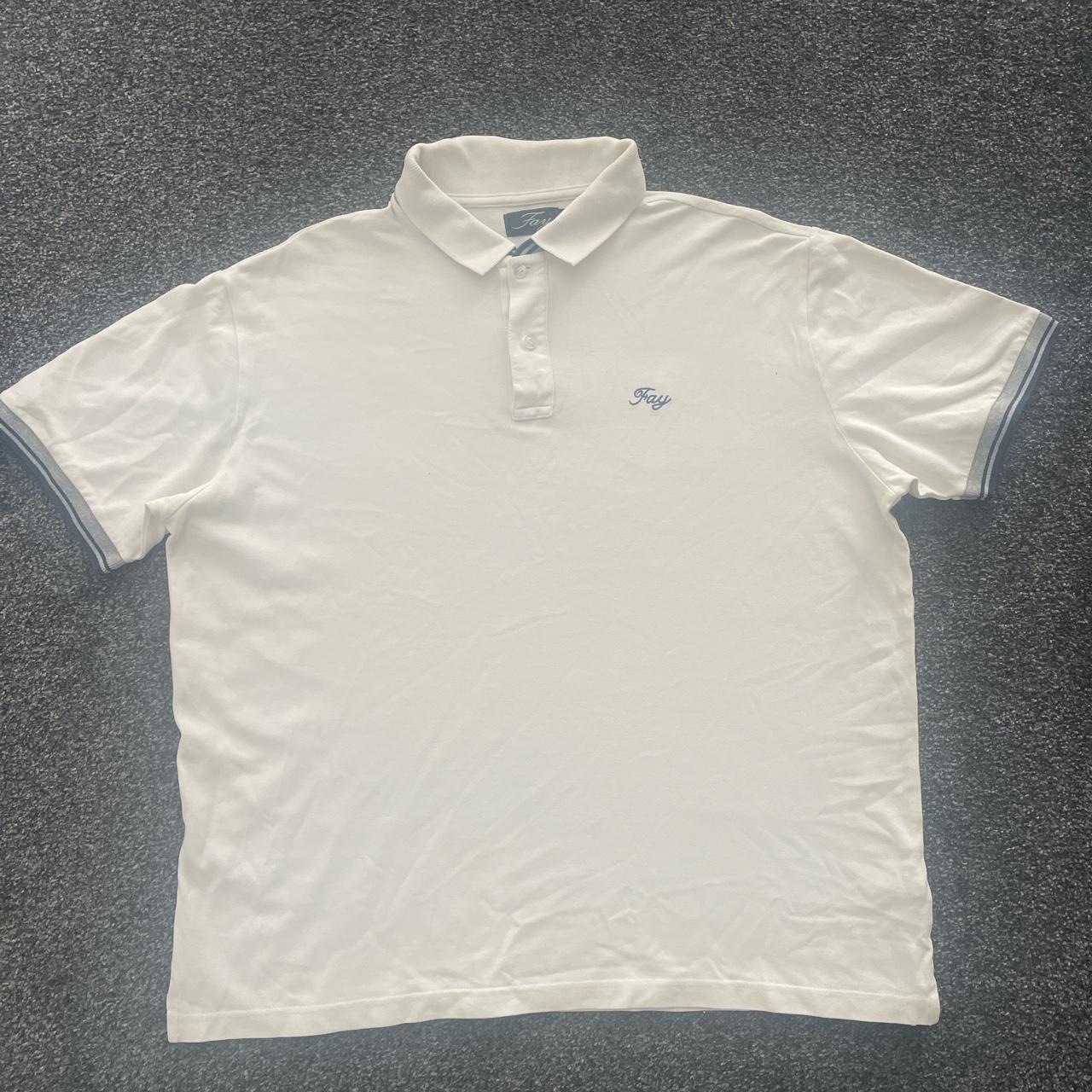 Unbranded Men's White Polo-shirts | Depop