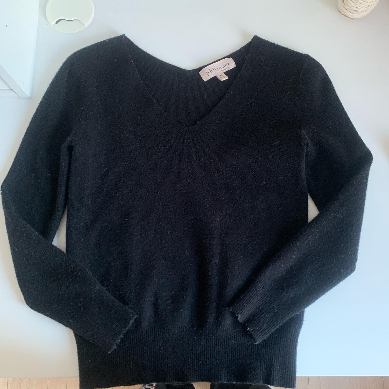 Philosophy black outlet sweater