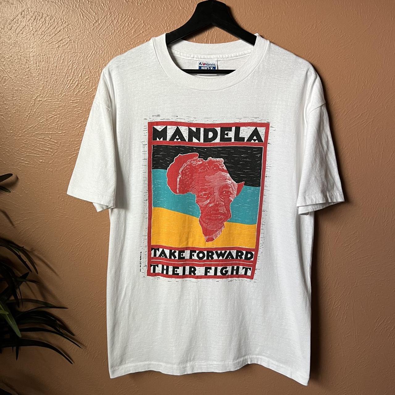 Vintage Nelson Mandela Africa T Shirt 80s 90s, Size:...